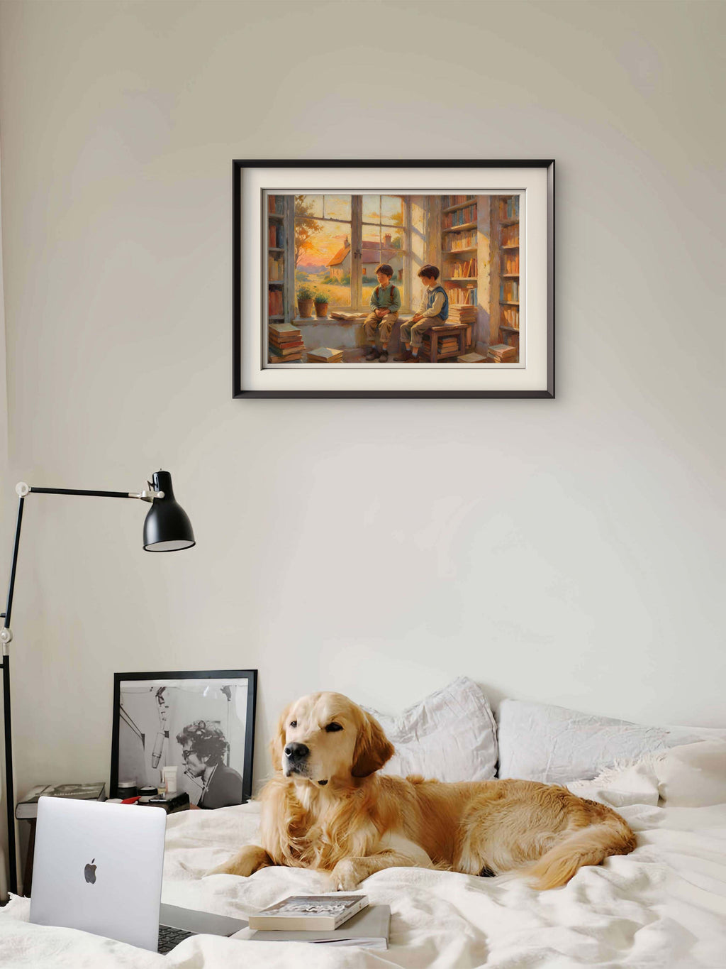 Two Boys – Painterly Portrait Wall Art Print