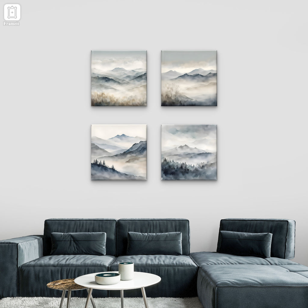 Mountains – Gallery Wall Art Set of 4