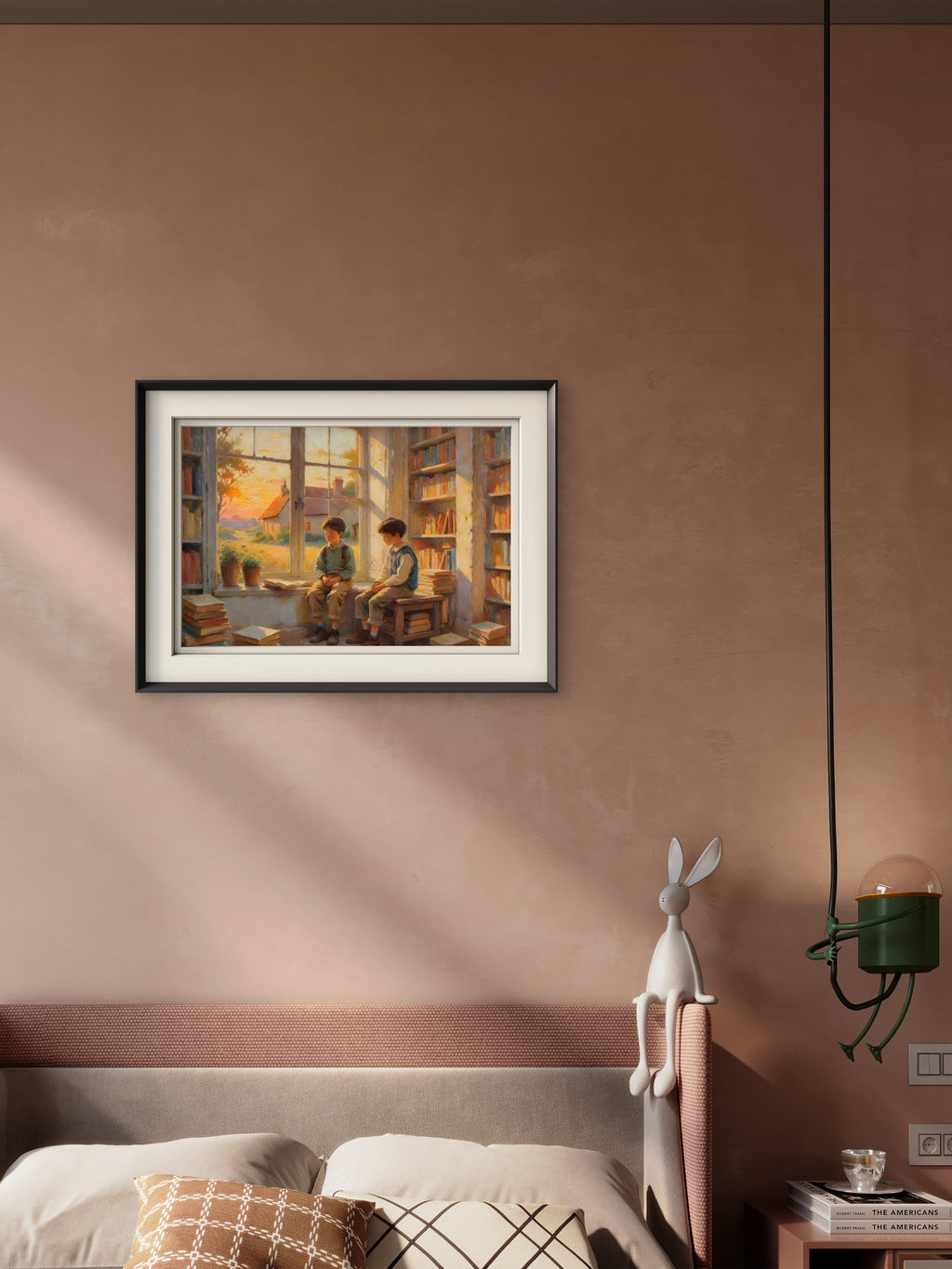 Two Boys – Painterly Portrait Wall Art Print