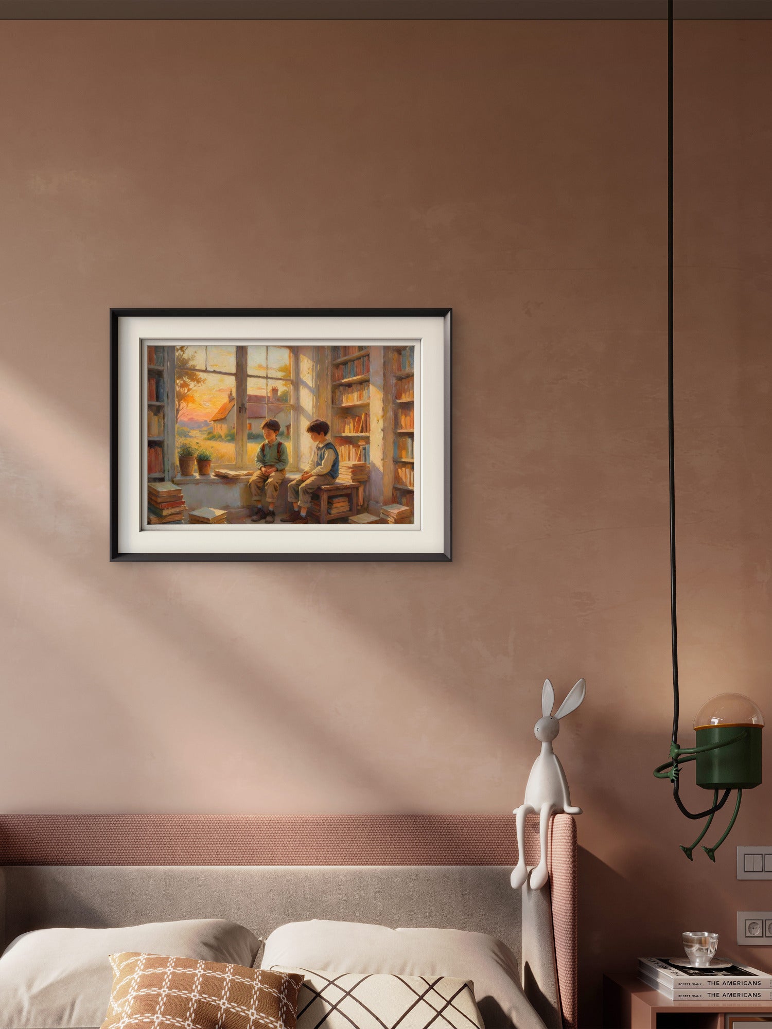 Two Boys – Painterly Portrait Wall Art Print