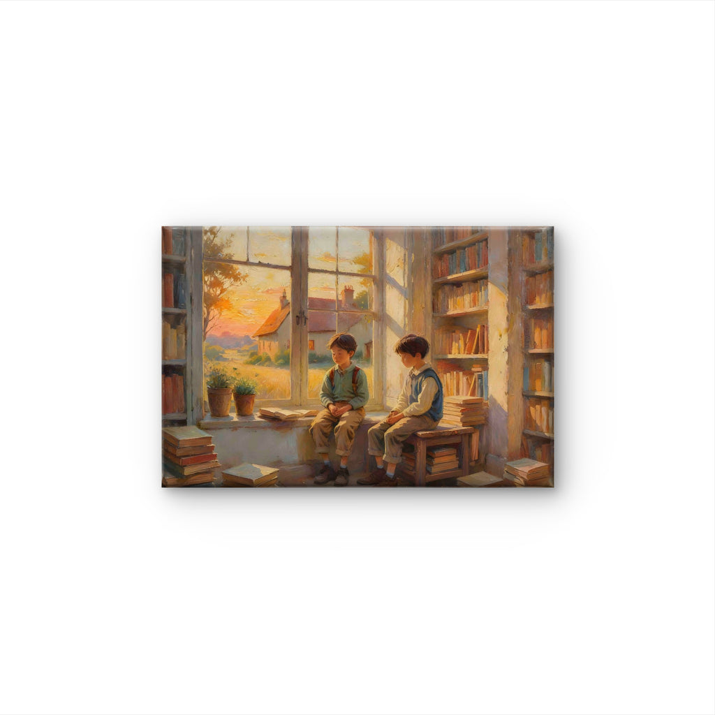 Two Boys – Painterly Portrait Wall Art Print