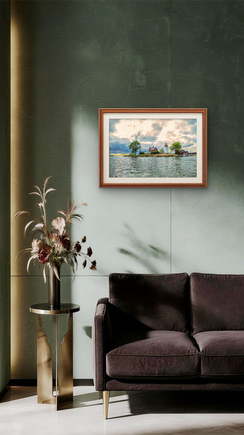 Crossover Island Light — River Lighthouse Digital Wall Art-a