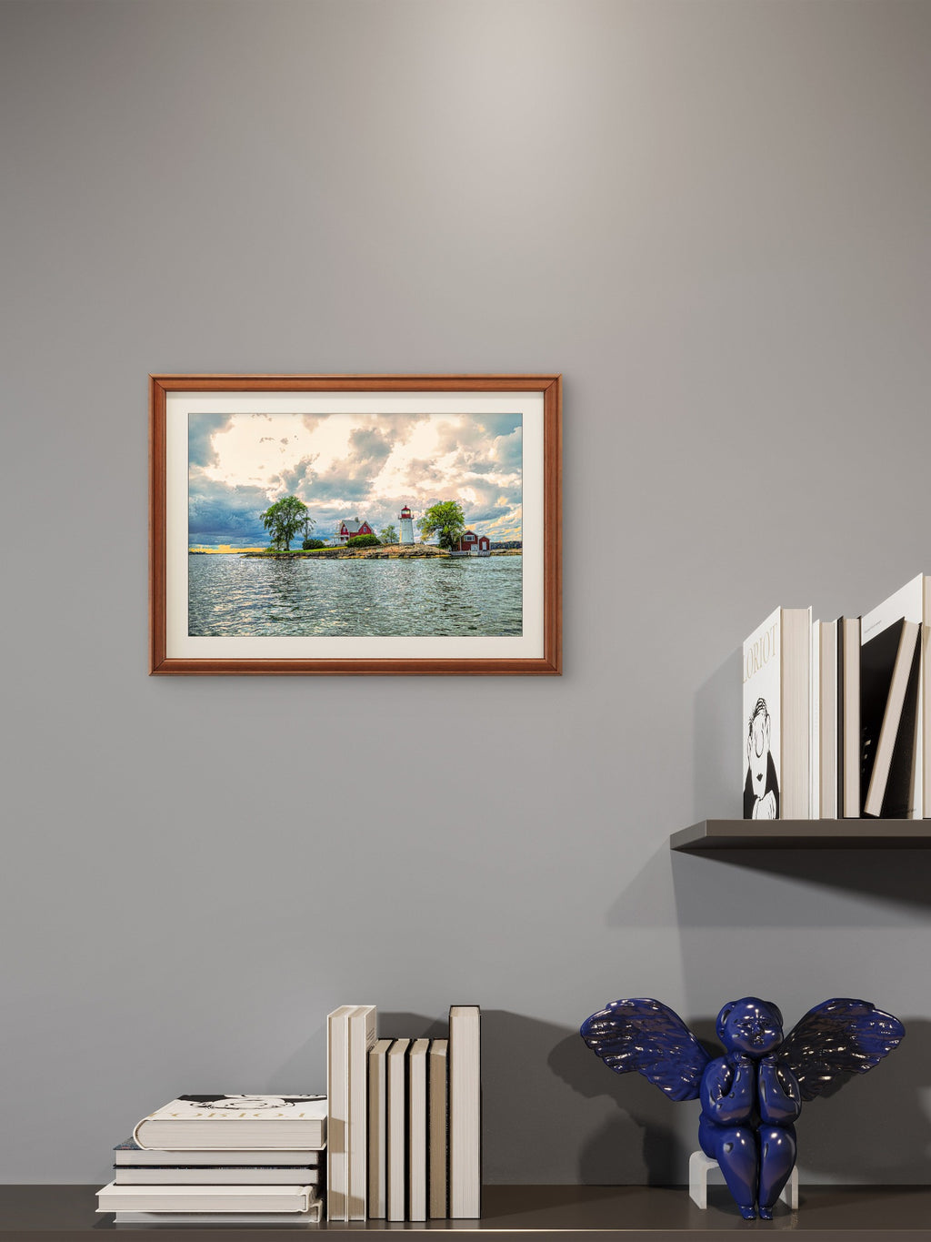 Crossover Island Light — River Lighthouse Digital Wall Art-d
