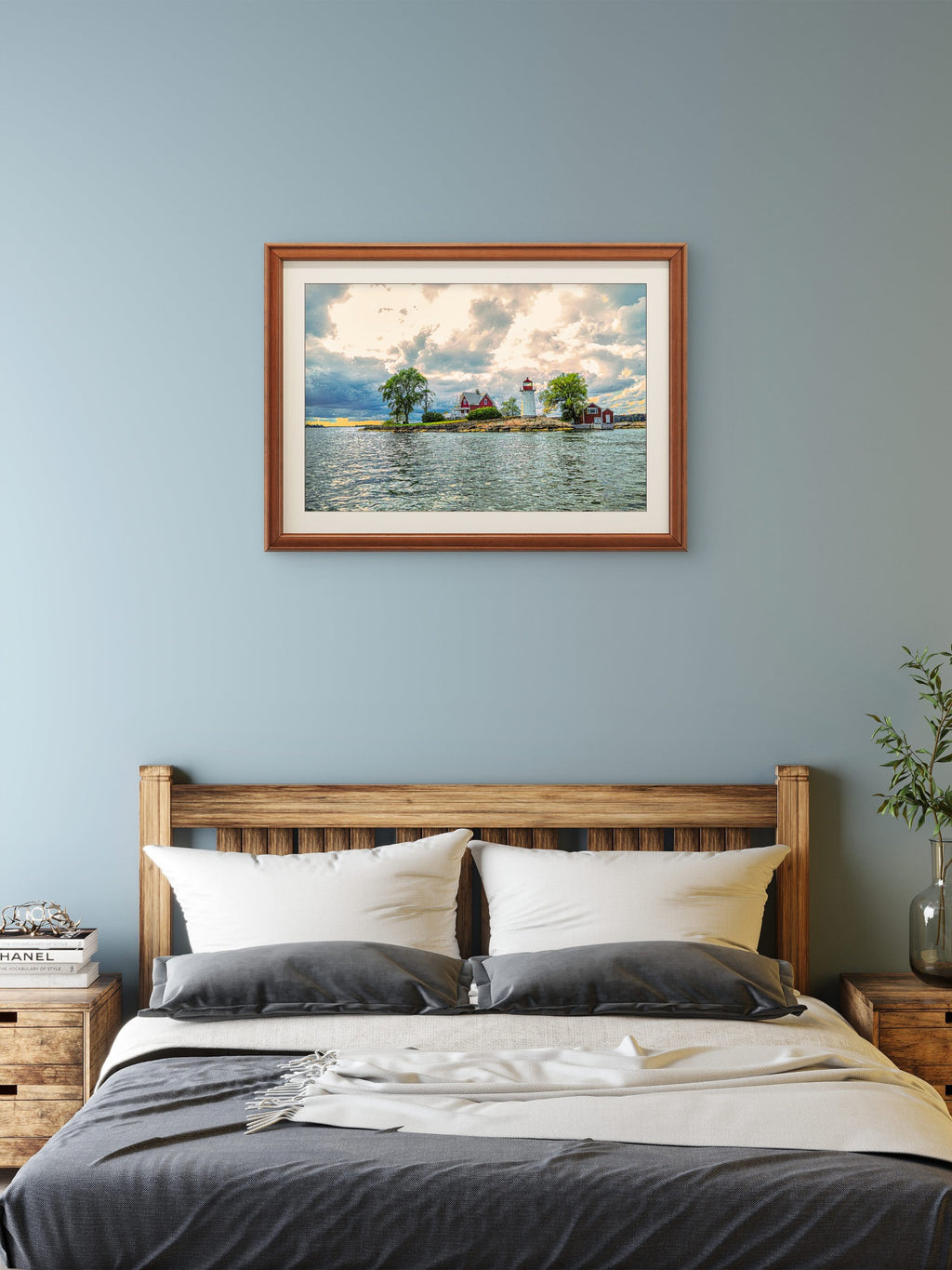 Crossover Island Light — River Lighthouse Digital Wall Art-e