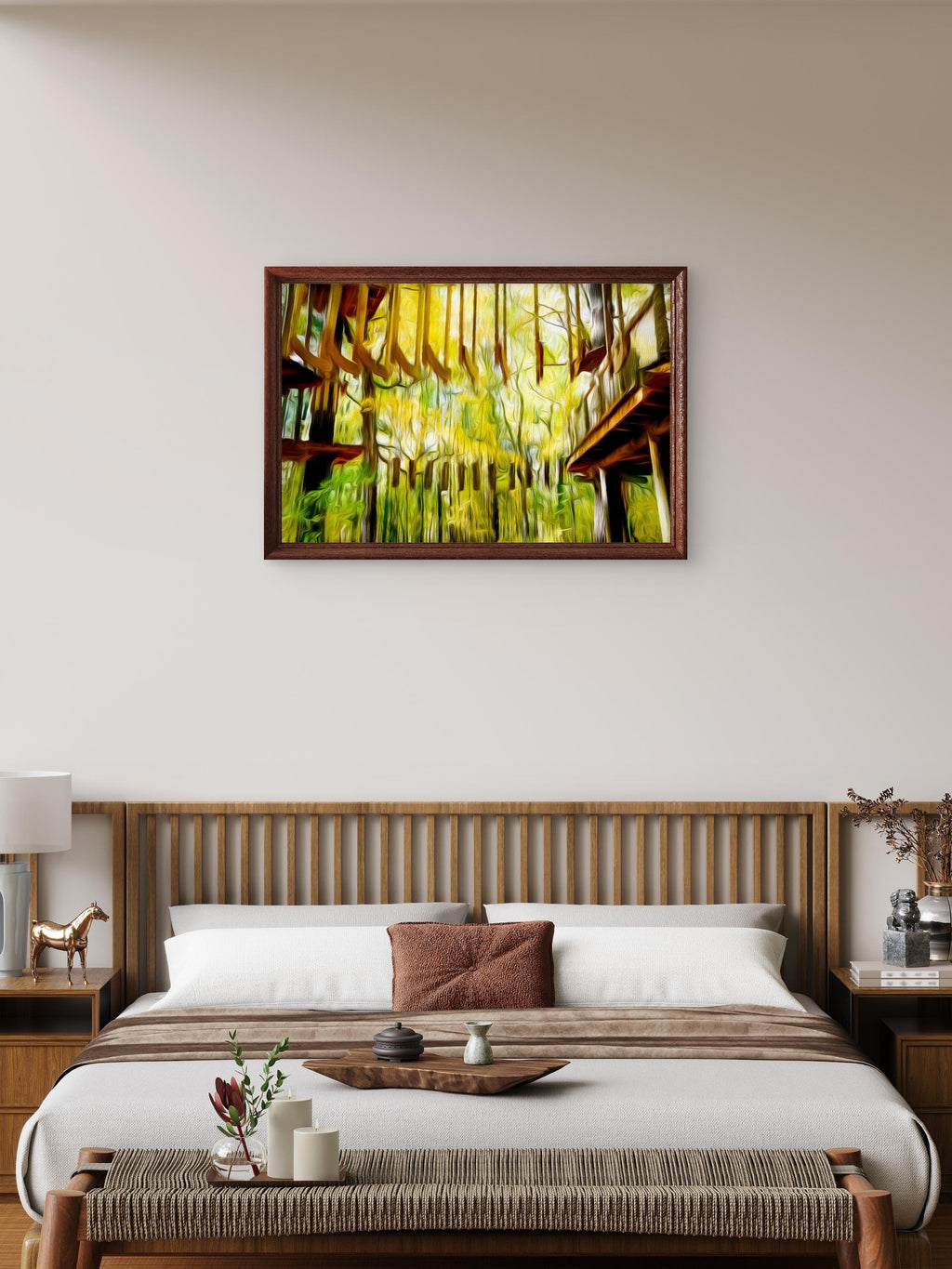 Treetop Trekking Along the St. Lawrence River — Digital Wall Art-b