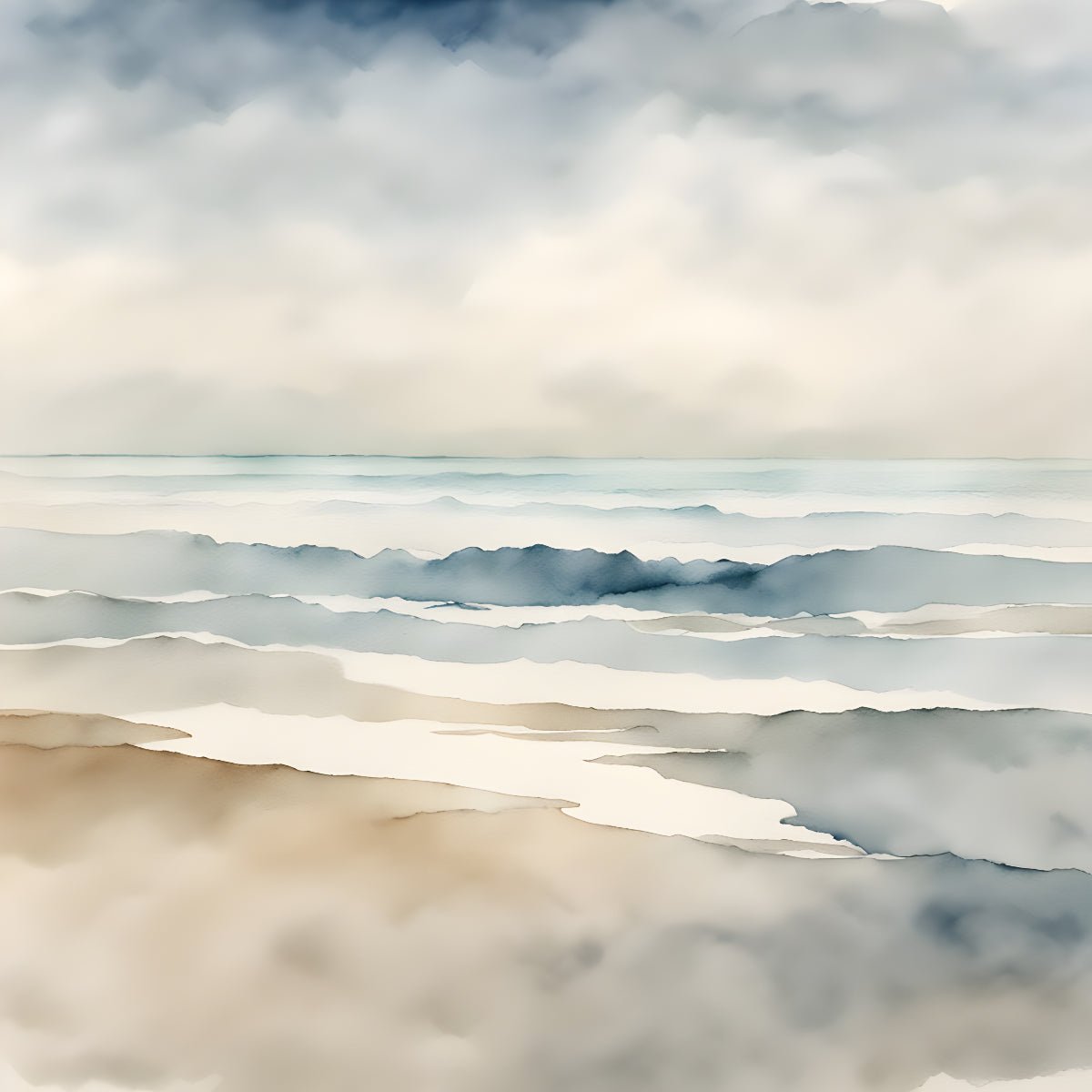 Beachview – Coastal Dreamscape Wall Art Print - Byeutifull Art