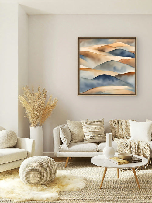 Desert Dusk – Minimalist Landscape Wall Art Print - Byeutifull Art