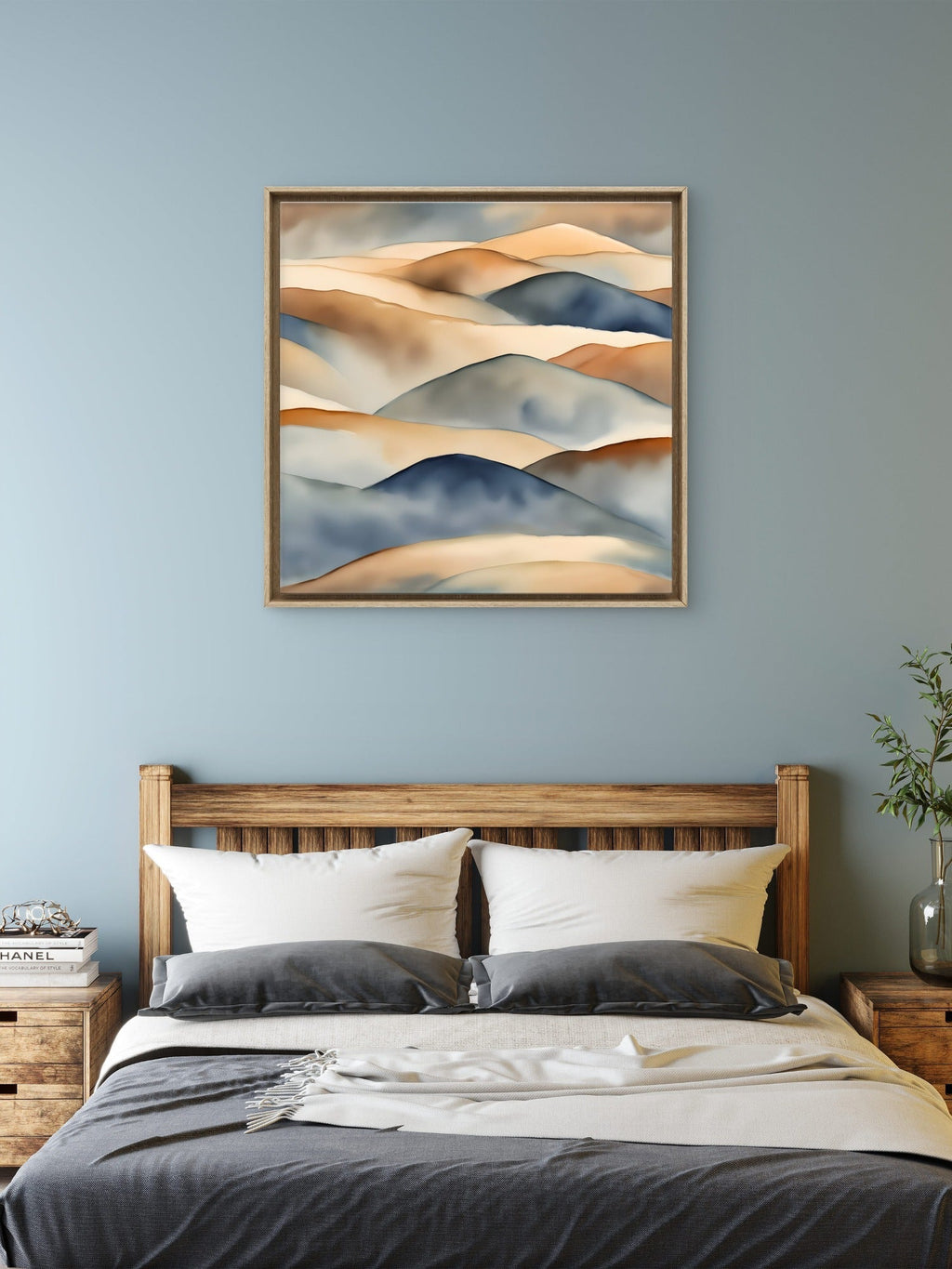 Desert Dusk – Minimalist Landscape Wall Art Print - Byeutifull Art
