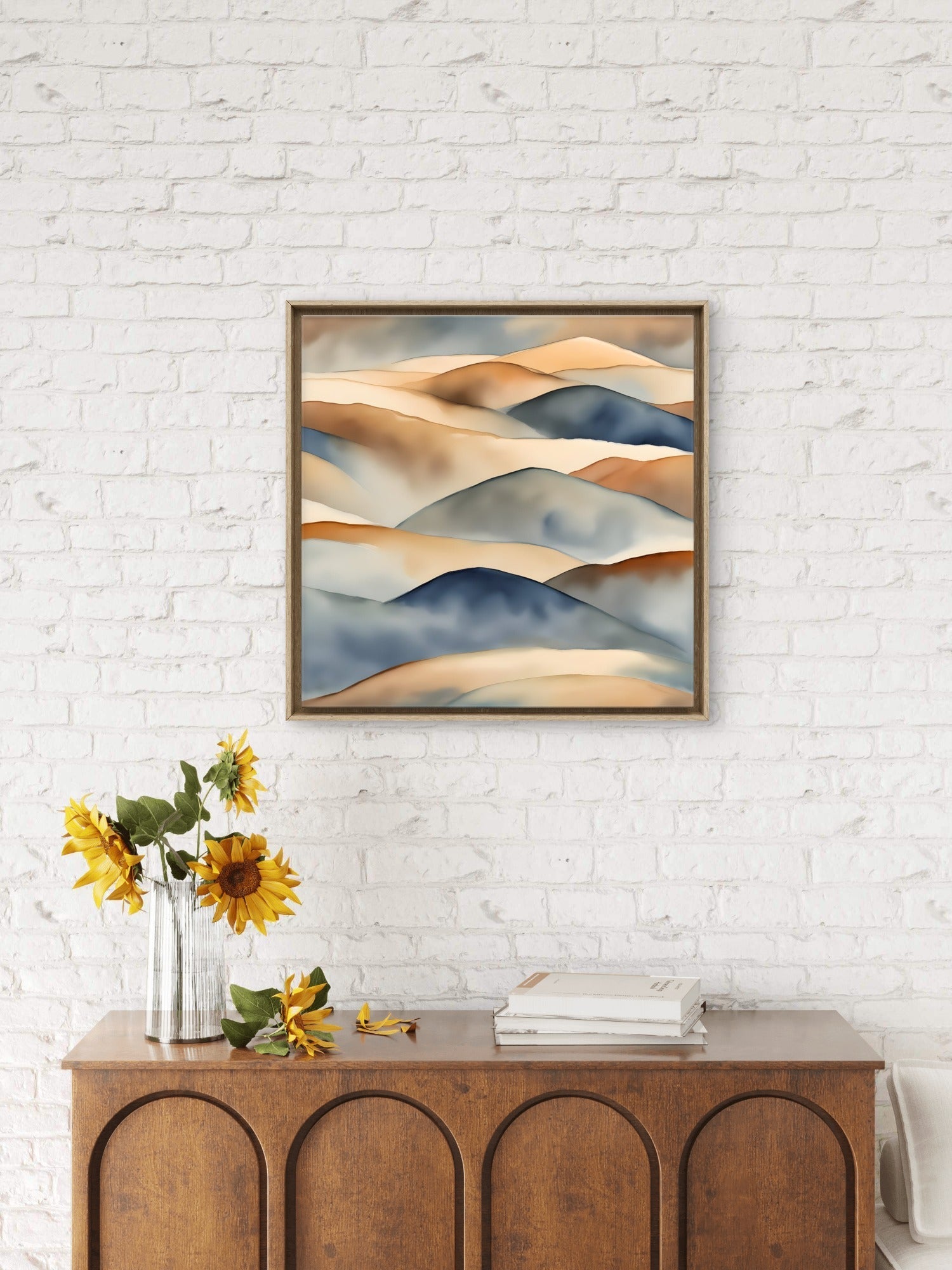 Desert Dusk – Minimalist Landscape Wall Art Print - Byeutifull Art