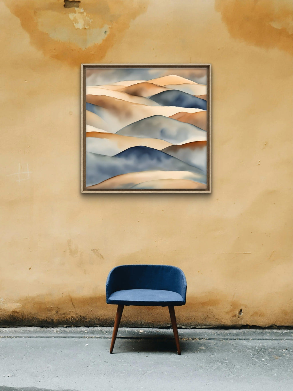 Desert Dusk – Minimalist Landscape Wall Art Print - Byeutifull Art