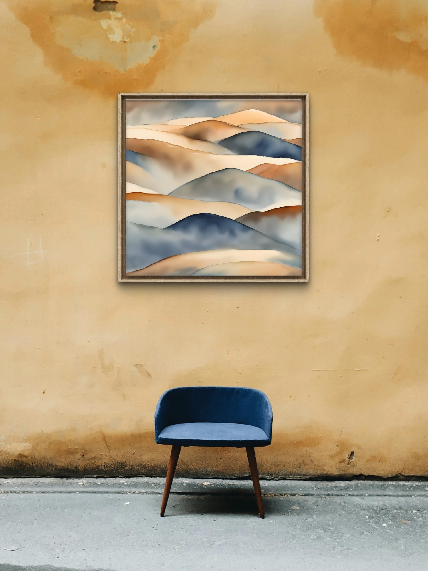 Desert Dusk – Minimalist Landscape Wall Art Print - Byeutifull Art