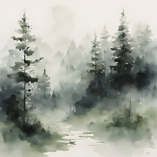 Forest - Set of 4 - Byeutifull Art