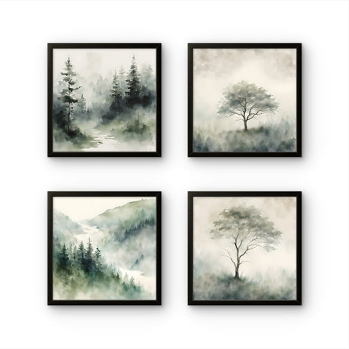 Forest - Set of 4 - Byeutifull Art