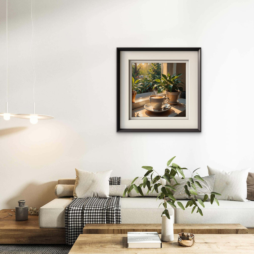 Neutral Minimalist Square Wall Art – Quiet Luxury - 23 - Abstract Print - Byeutifull Art