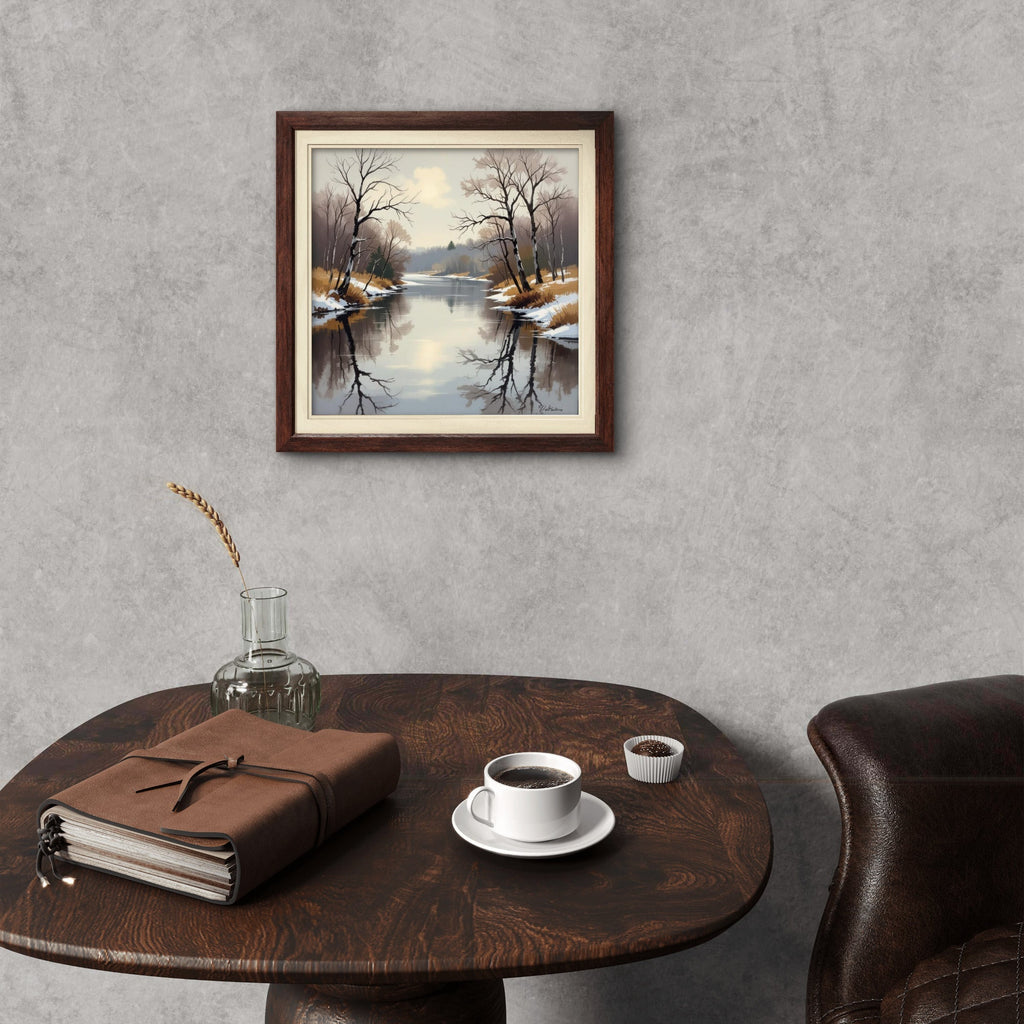 Quiet Luxury - 20 - Neutral Wall Art – Minimalist Square Art Print - Byeutifull Art
