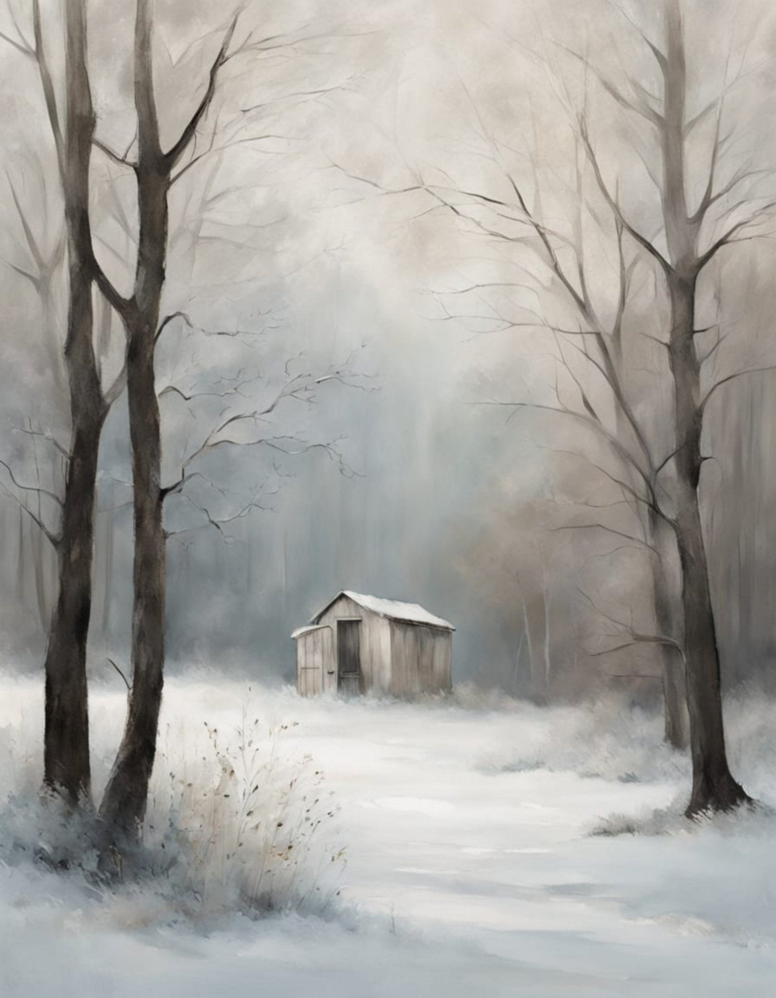 Quiet Luxury Neutral Abstract Wall Art | Dreamscape 1 - Byeutifull Art