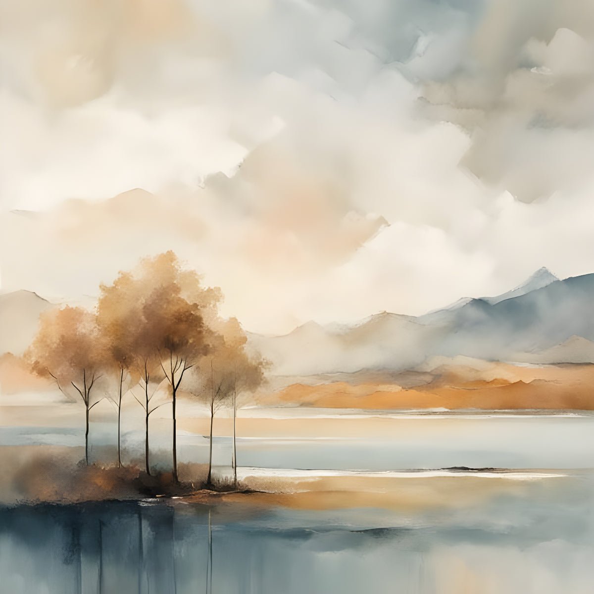 Soft Horizon – Minimalist Wall Art Set of 3 - Byeutifull Art