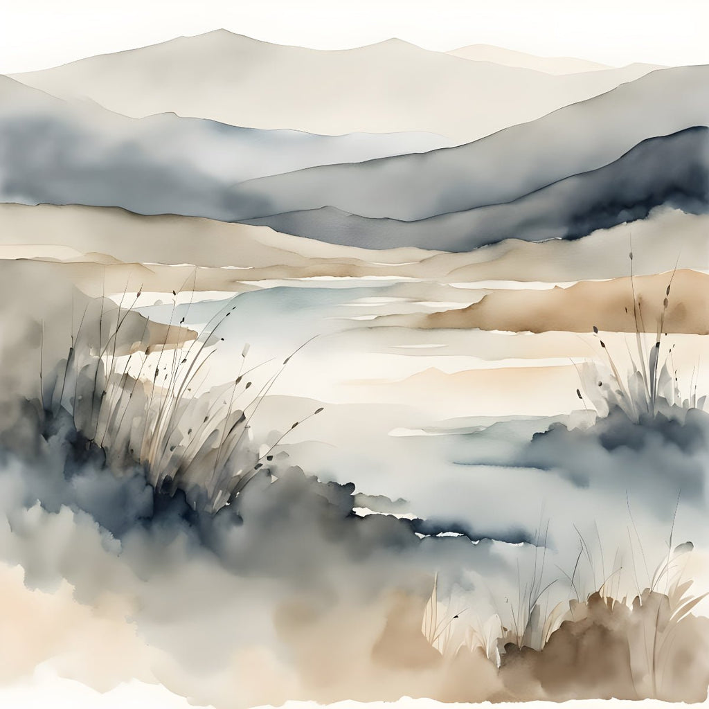 Soft Horizon – Minimalist Wall Art Set of 3 - Byeutifull Art