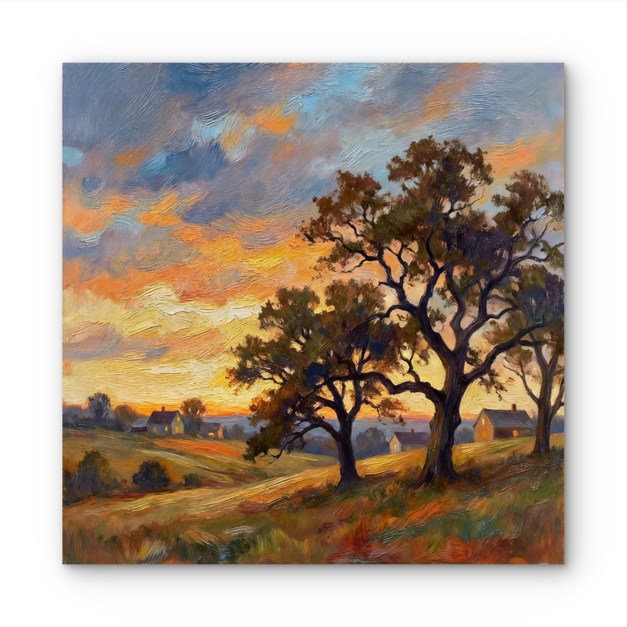 Sunset Tree – Landscape Wall Art Print - Byeutifull Art