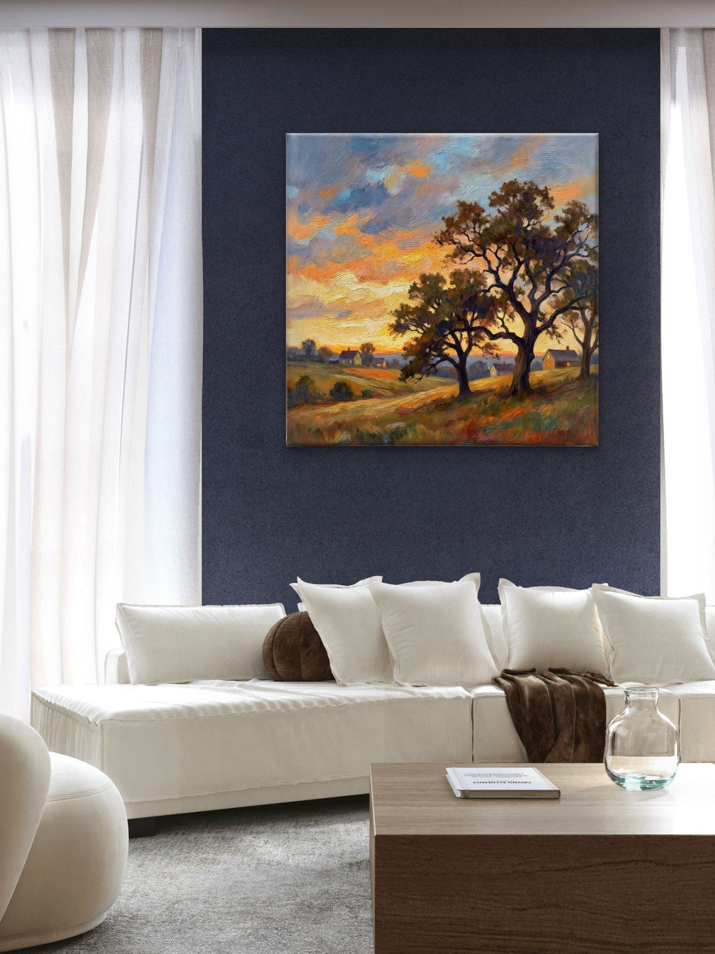 Sunset Tree – Landscape Wall Art Print - Byeutifull Art