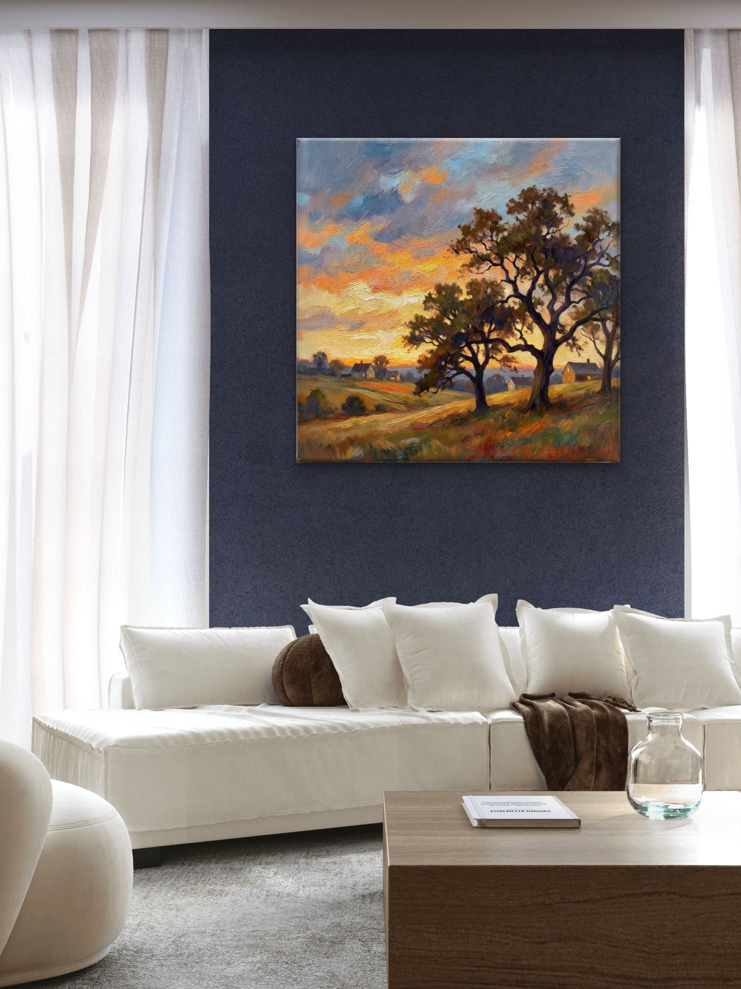 Sunset Tree – Landscape Wall Art Print - Byeutifull Art