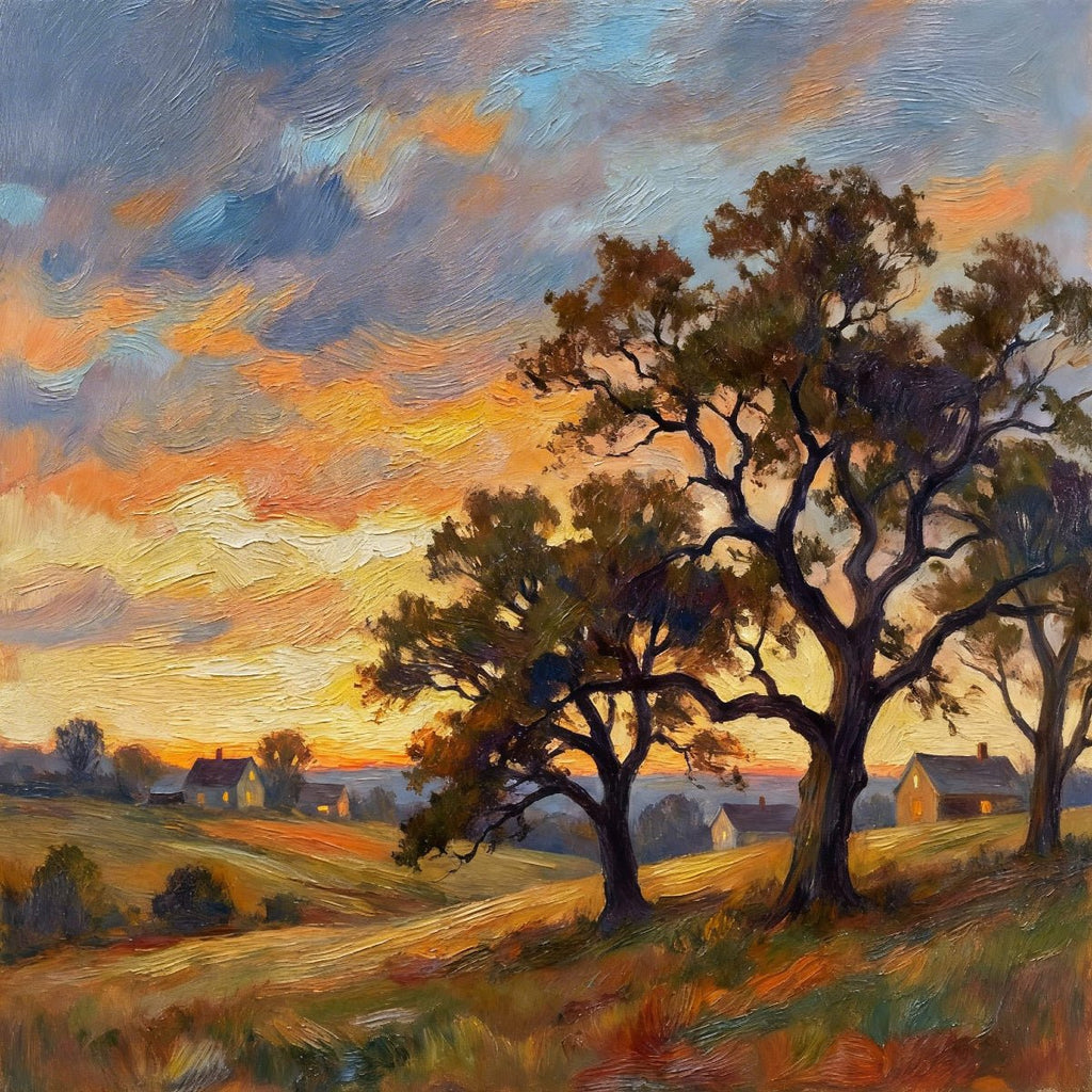 Sunset Tree – Landscape Wall Art Print - Byeutifull Art